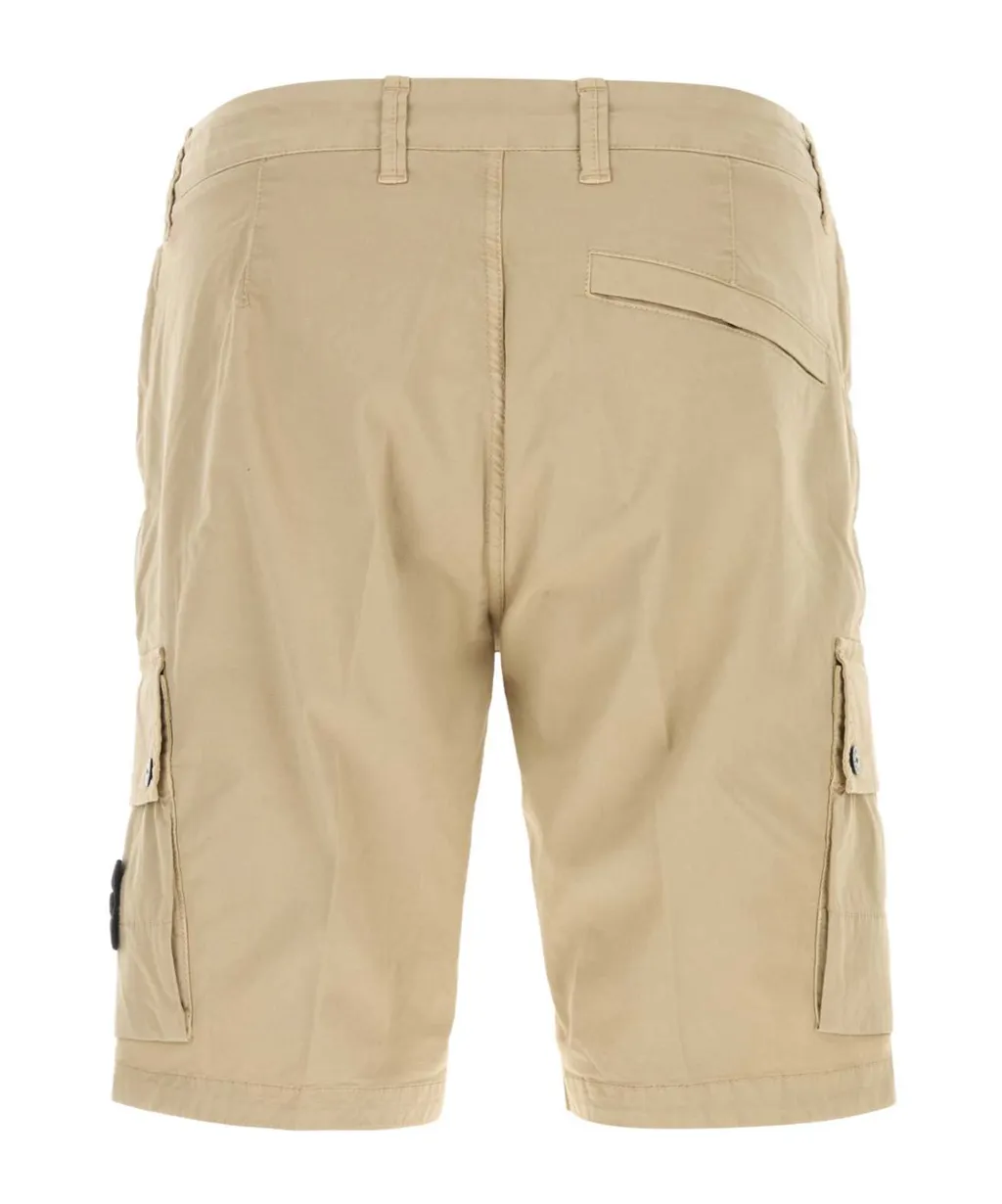 Stretch-Cotton Cargo Shorts