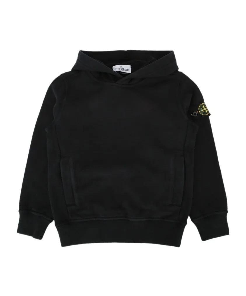 Stone Island Junior Logo Patch Hoodie