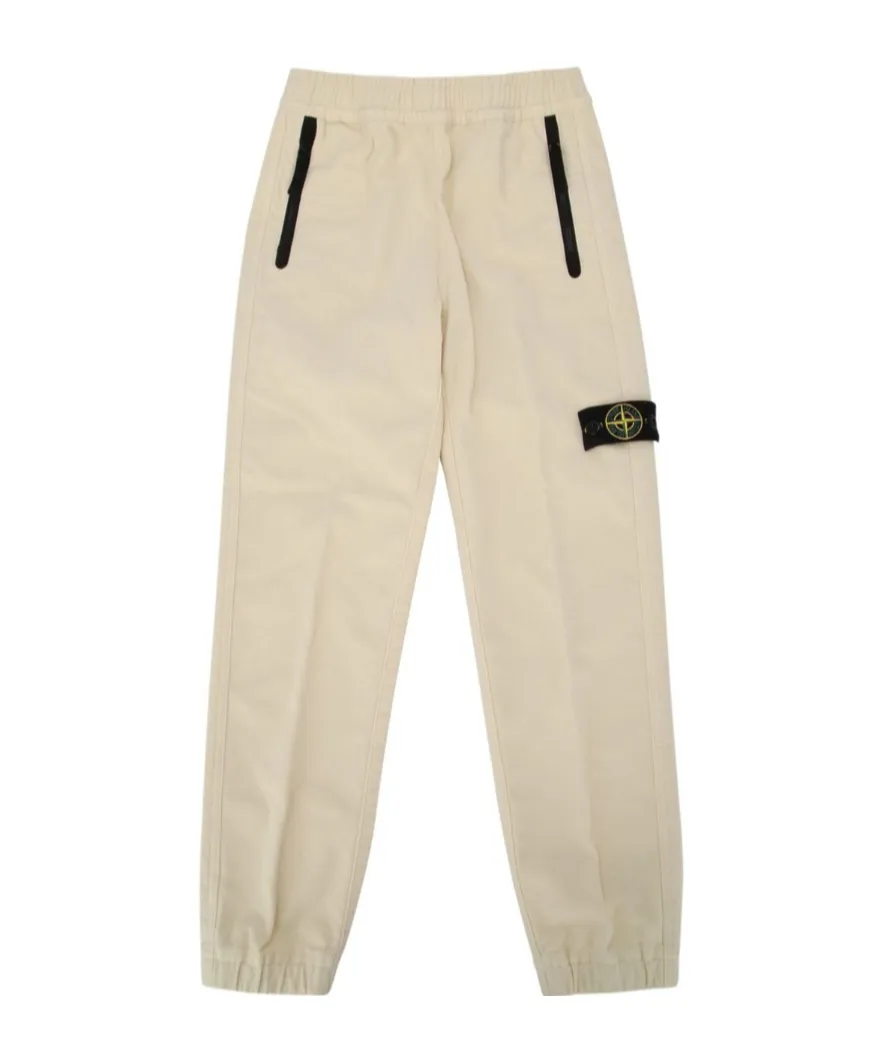 Stone Island Junior Logo Patch Elasticated Waistband Pants