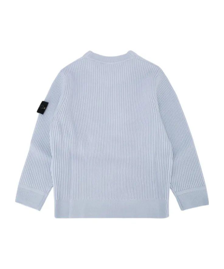 Stone Island Junior Ribbed Crew Neck Knitwear