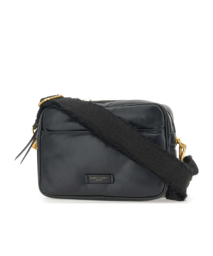Gianni Chiarini Logo Patch Zipped Shoulder Bag