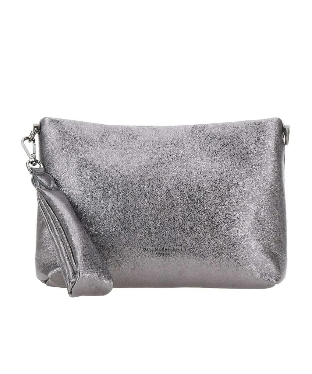 Gianni Chiarini Logo Embossed Zipped Clutch Bag