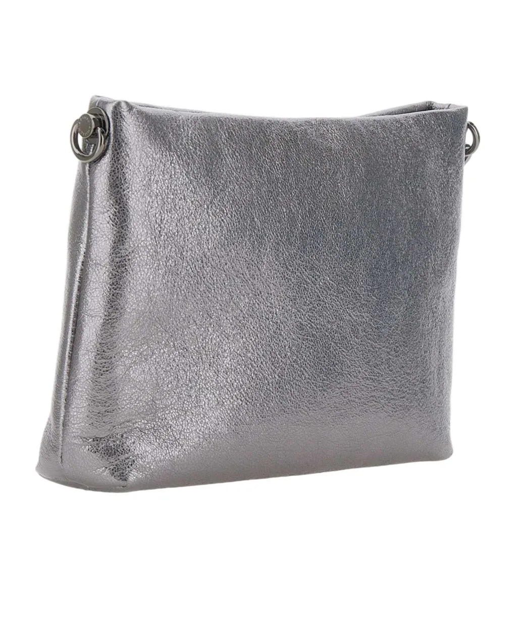 Gianni Chiarini Logo Embossed Zipped Clutch Bag