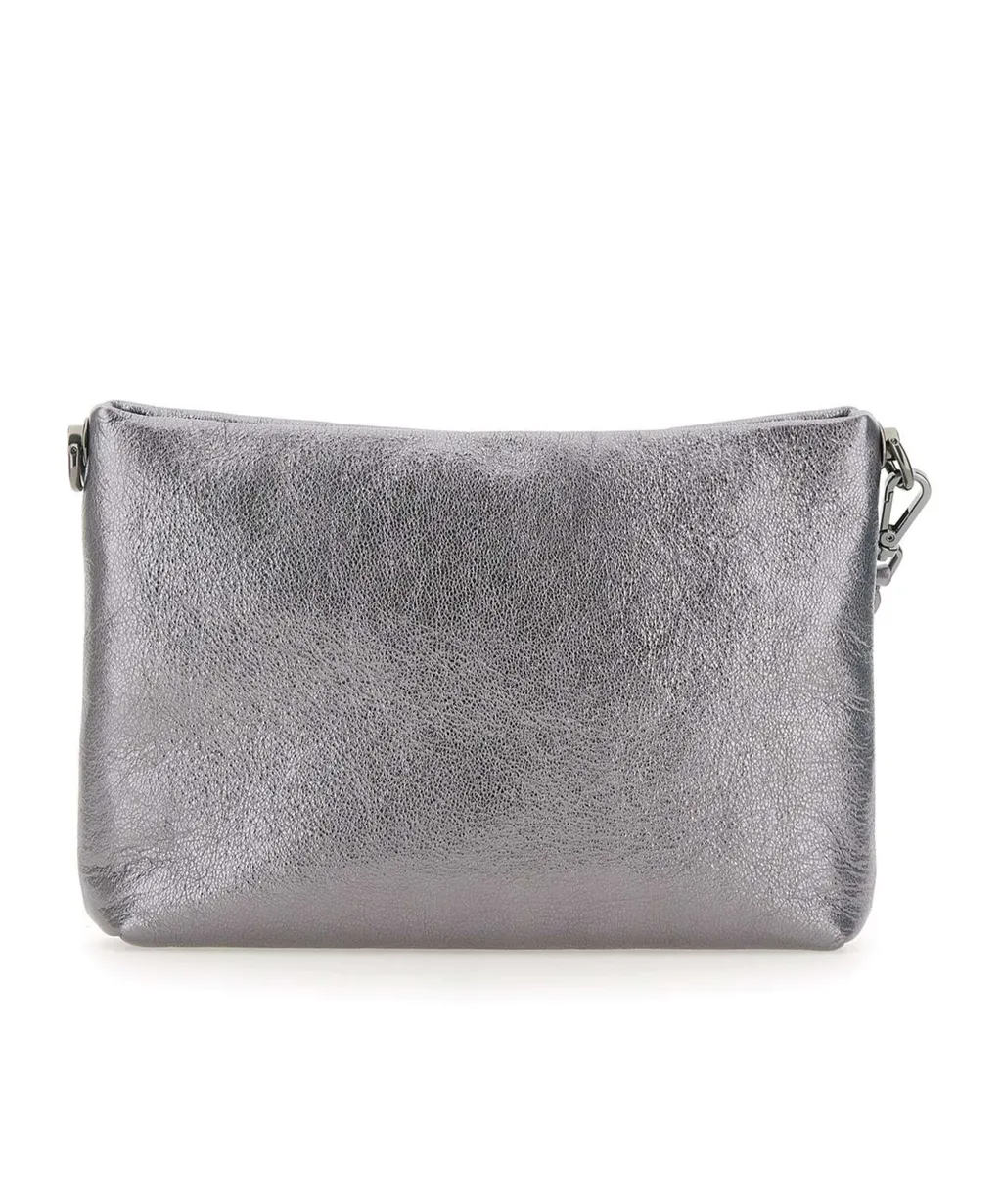 Gianni Chiarini Logo Embossed Zipped Clutch Bag