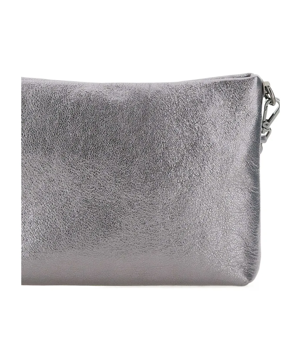 Gianni Chiarini Logo Embossed Zipped Clutch Bag