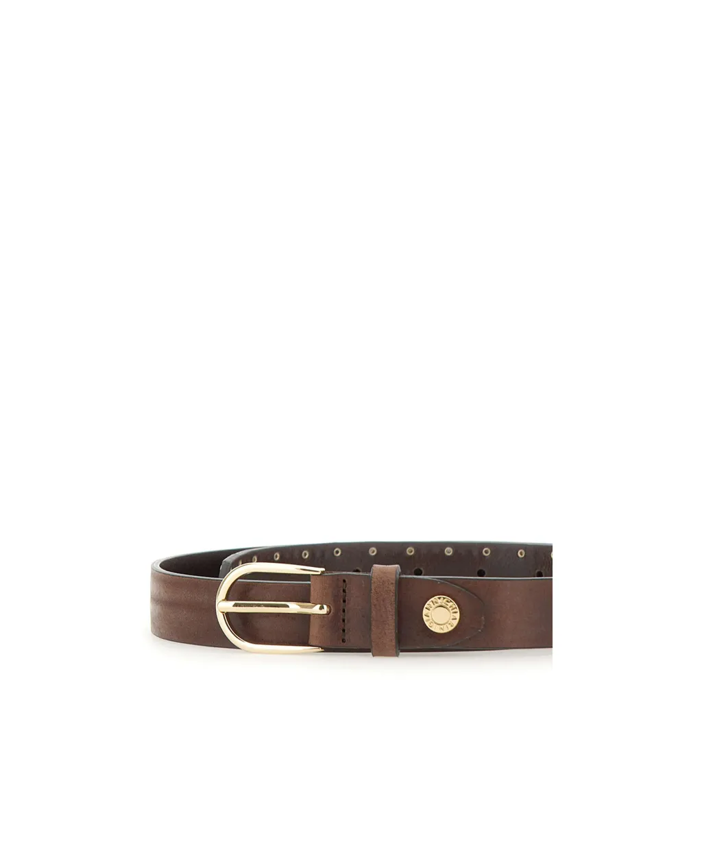 Studded Leather Belt