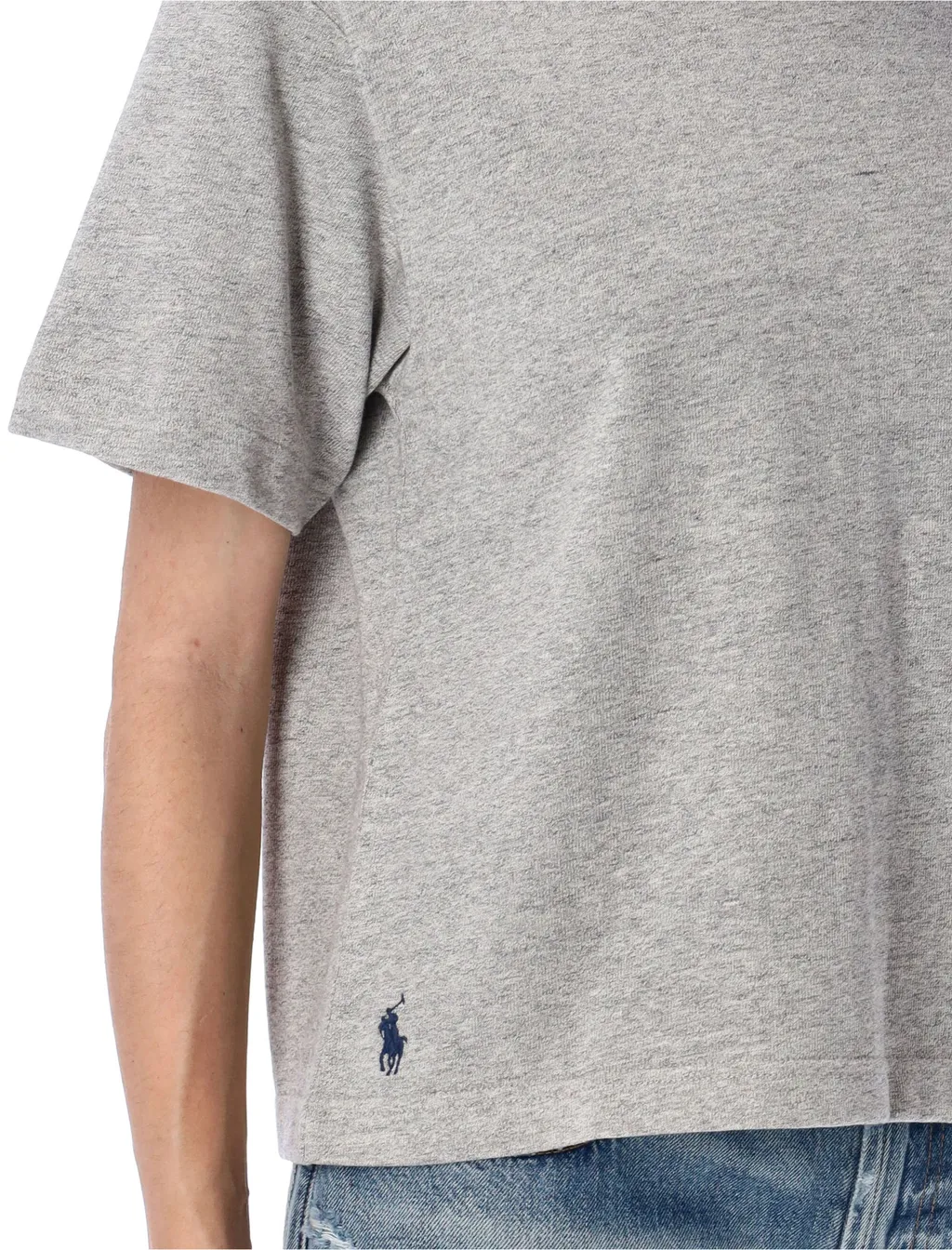 Polo Ralph Lauren Pony Embroidered Cropped T-Shirt