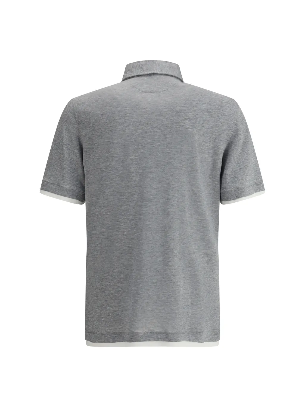 Brunello Cucinelli Contrast-Trim Short-Sleeved Polo Shirt