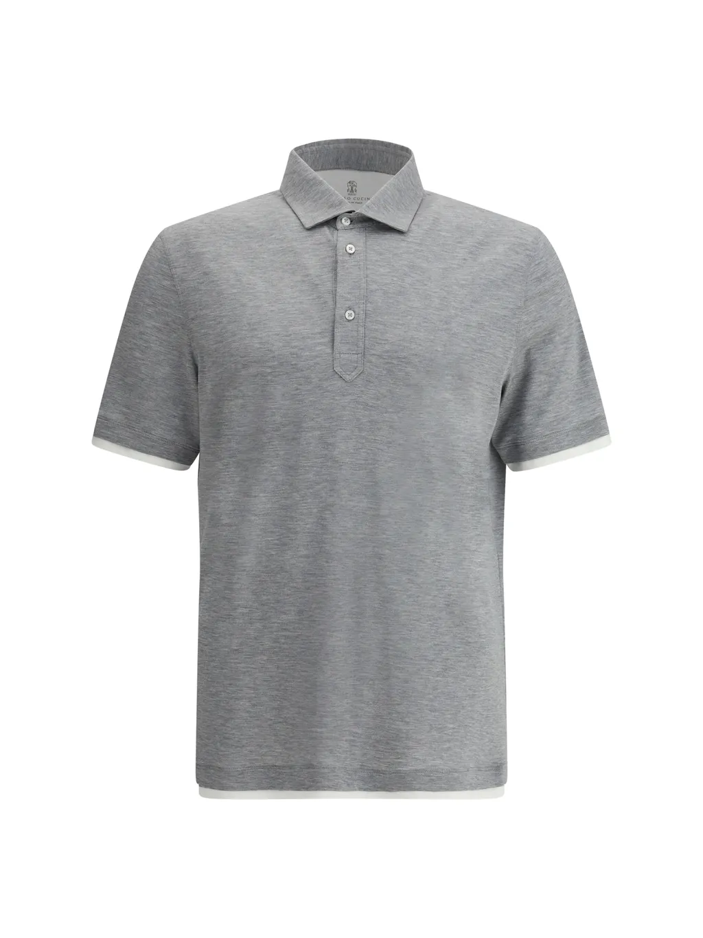 Brunello Cucinelli Contrast-Trim Short-Sleeved Polo Shirt