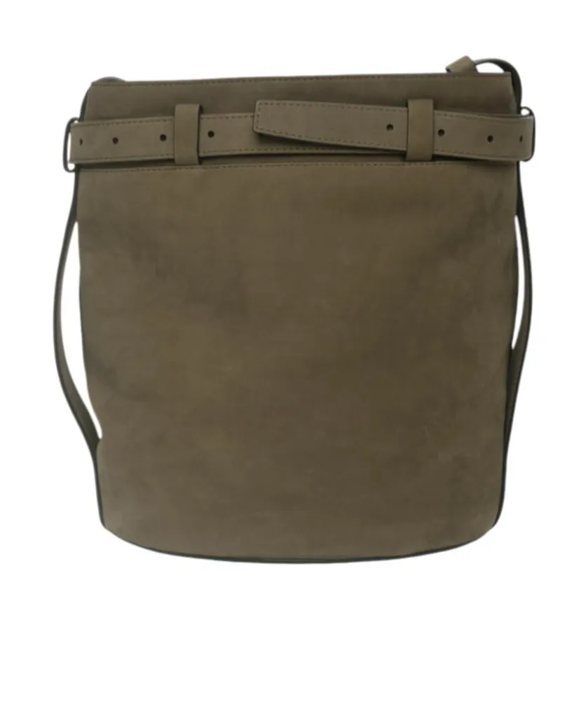 Brushed Leather Crossbody Bag