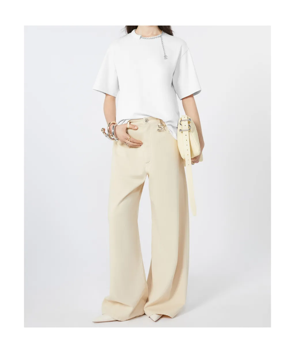 Sportmax Oblato Chain Detailed Crewneck T-Shirt