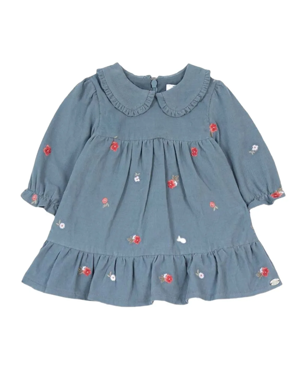 All-Over Floral Embroidered Dress