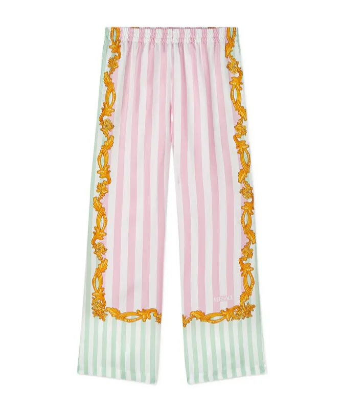 Versace Kids Barocco Pinstripe Kids Trousers
