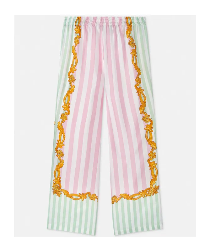 Versace Kids Barocco Pinstripe Kids Trousers