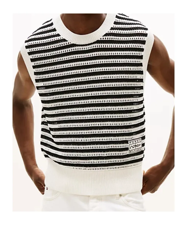 Tommy Hilfiger Striped Sleeveless Knitwear