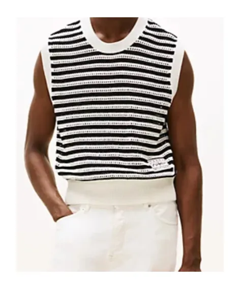 Tommy Hilfiger Striped Sleeveless Knitwear
