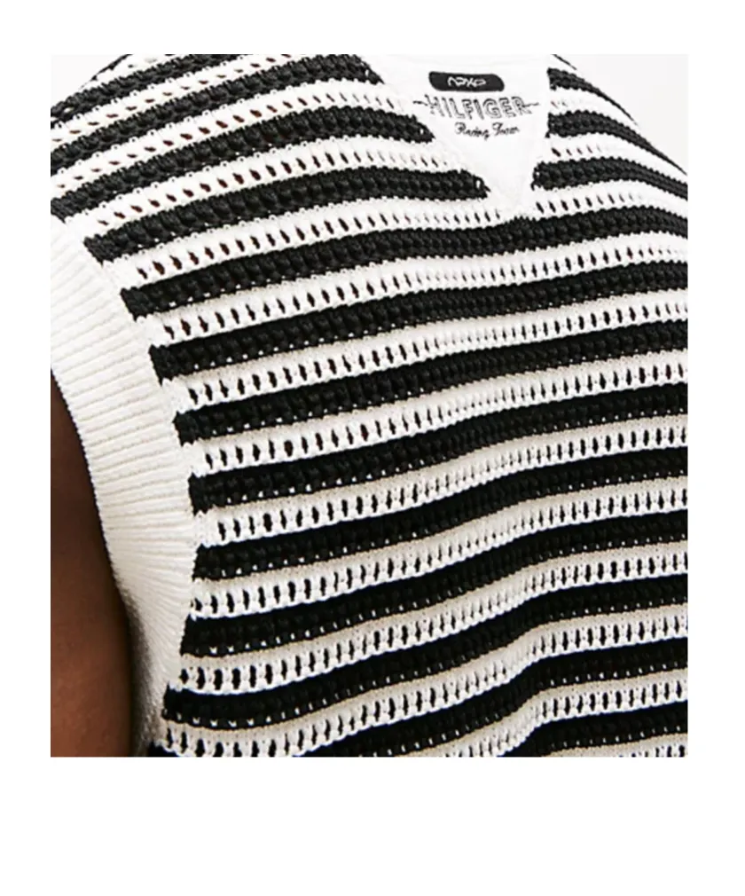 Tommy Hilfiger Striped Sleeveless Knitwear