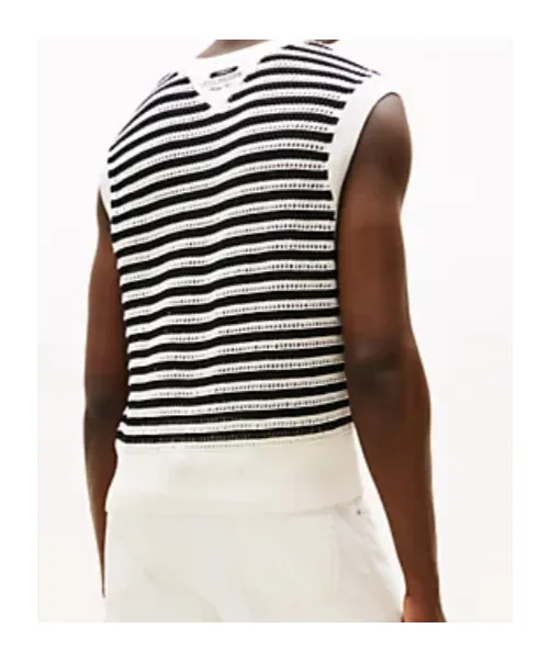 Tommy Hilfiger Striped Sleeveless Knitwear