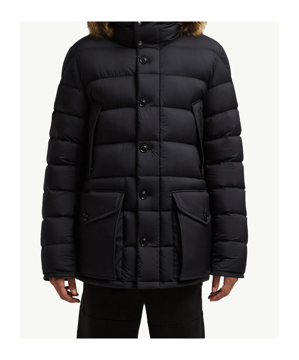 Clunye Hooded Mid-Length Down Jacket