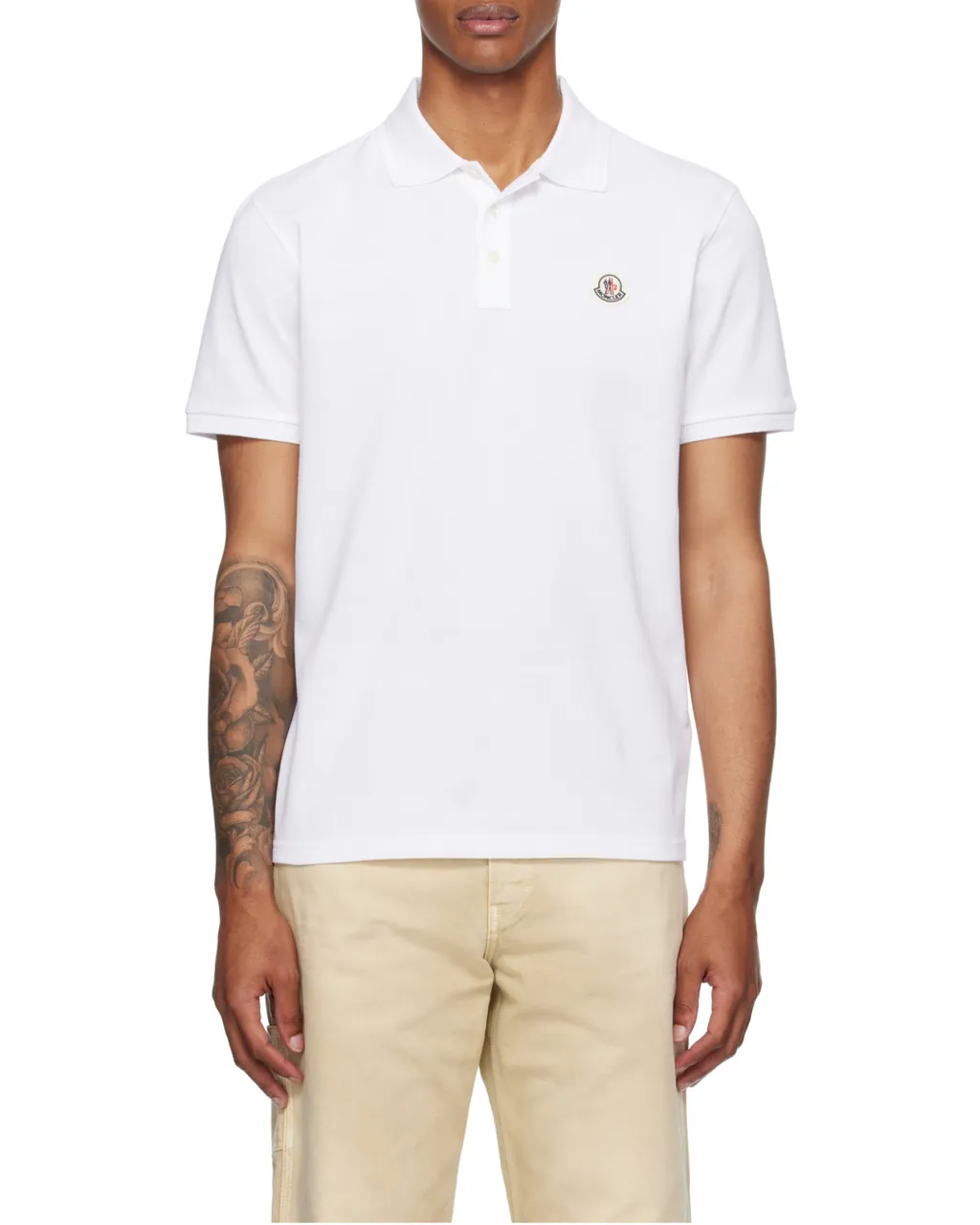 Moncler Logo Patch Short-Sleeved Polo Shirt