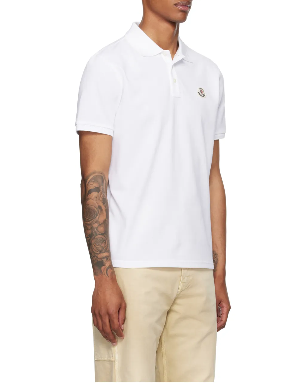 Moncler Logo Patch Short-Sleeved Polo Shirt