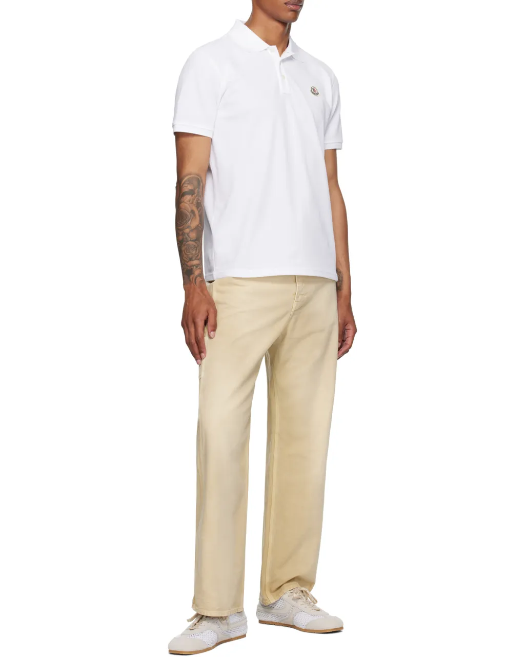 Moncler Logo Patch Short-Sleeved Polo Shirt