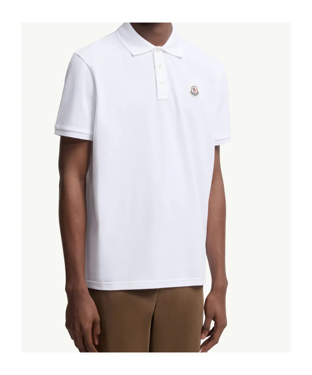 Moncler Logo Patch Short-Sleeved Polo Shirt