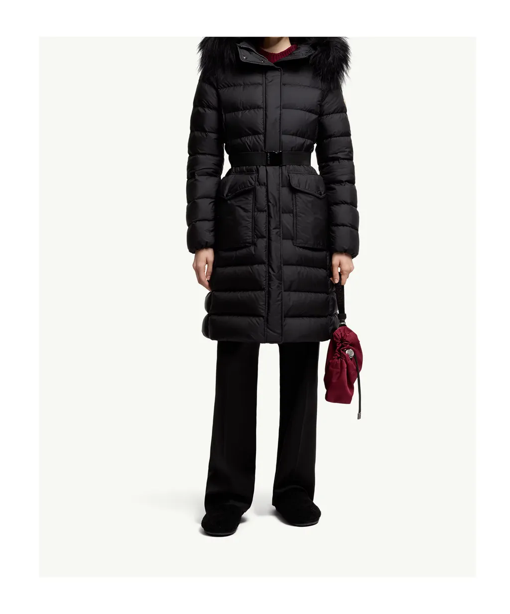 Moncler Khloesse Hooded Long Down Coat