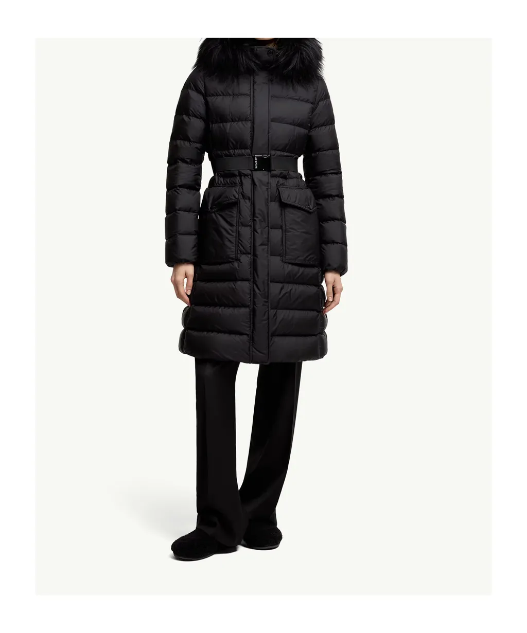 Moncler Khloesse Hooded Long Down Coat