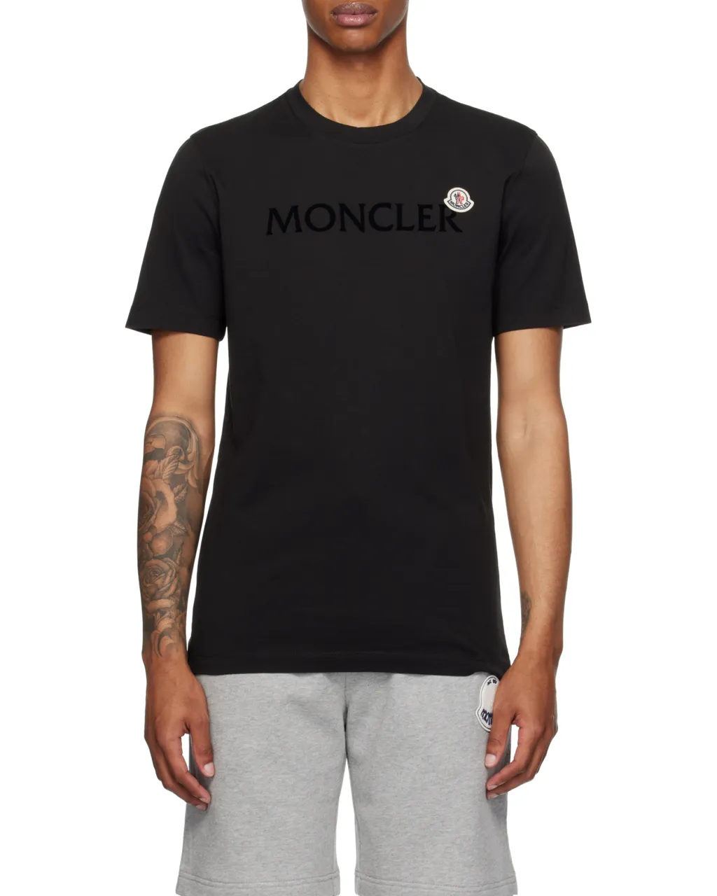 Moncler Logo-Patch Crewneck T-Shirt