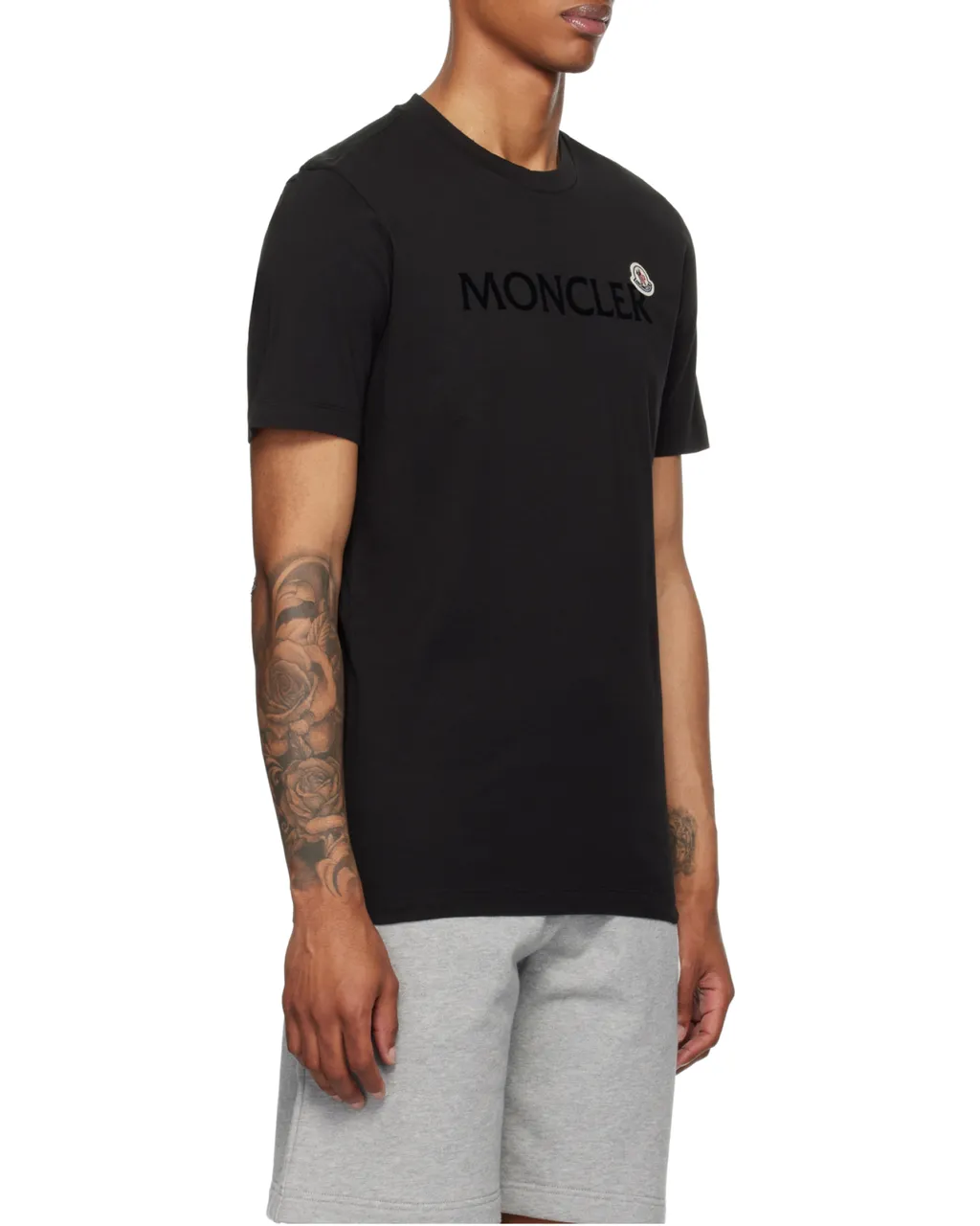 Moncler Logo-Patch Crewneck T-Shirt
