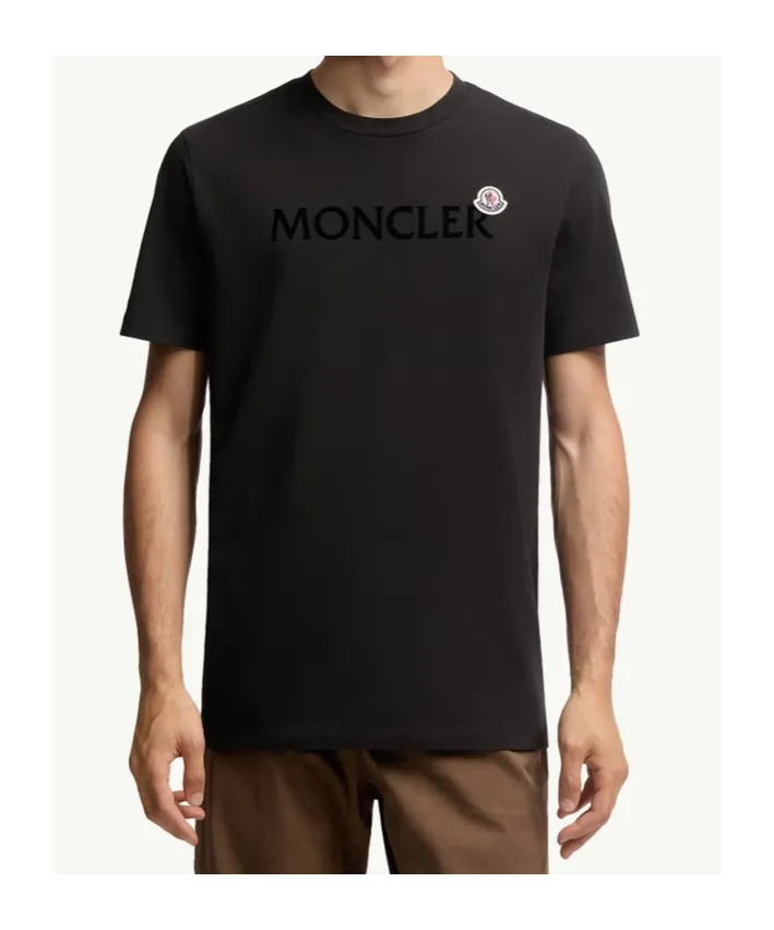 Moncler Logo-Patch Crewneck T-Shirt