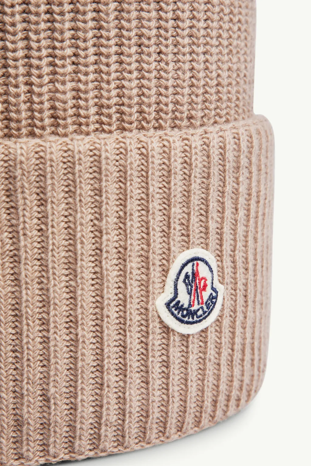 Moncler Logo Patch Knitted Beanie