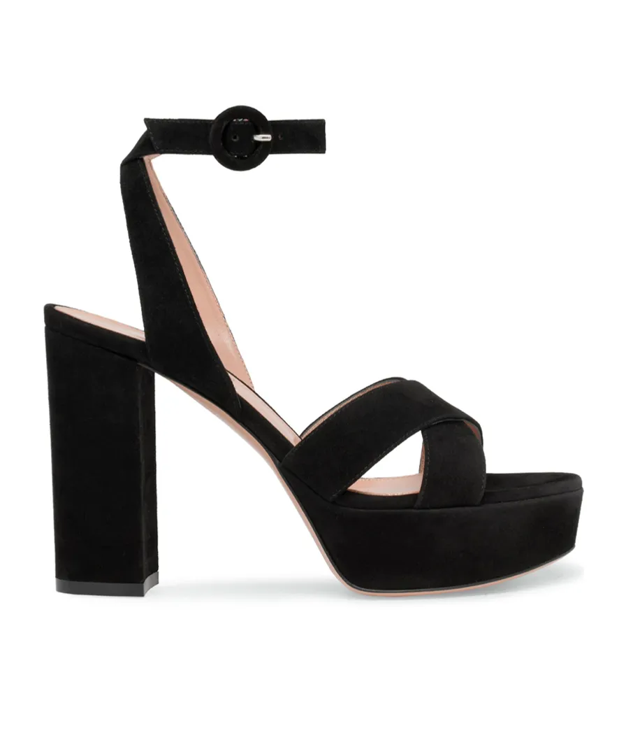 Round Toe High Heel Sandals
