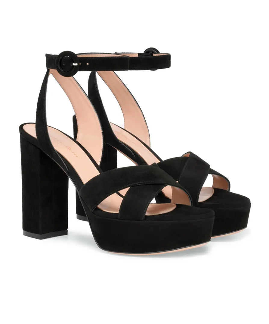 Round Toe High Heel Sandals