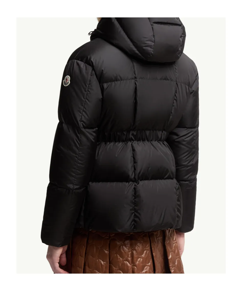 Agneux Square-Quilted Hooded Short Down Jacket