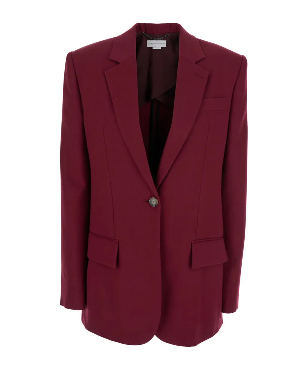Stella Mccartney Single-Breasted Flannel Jacket