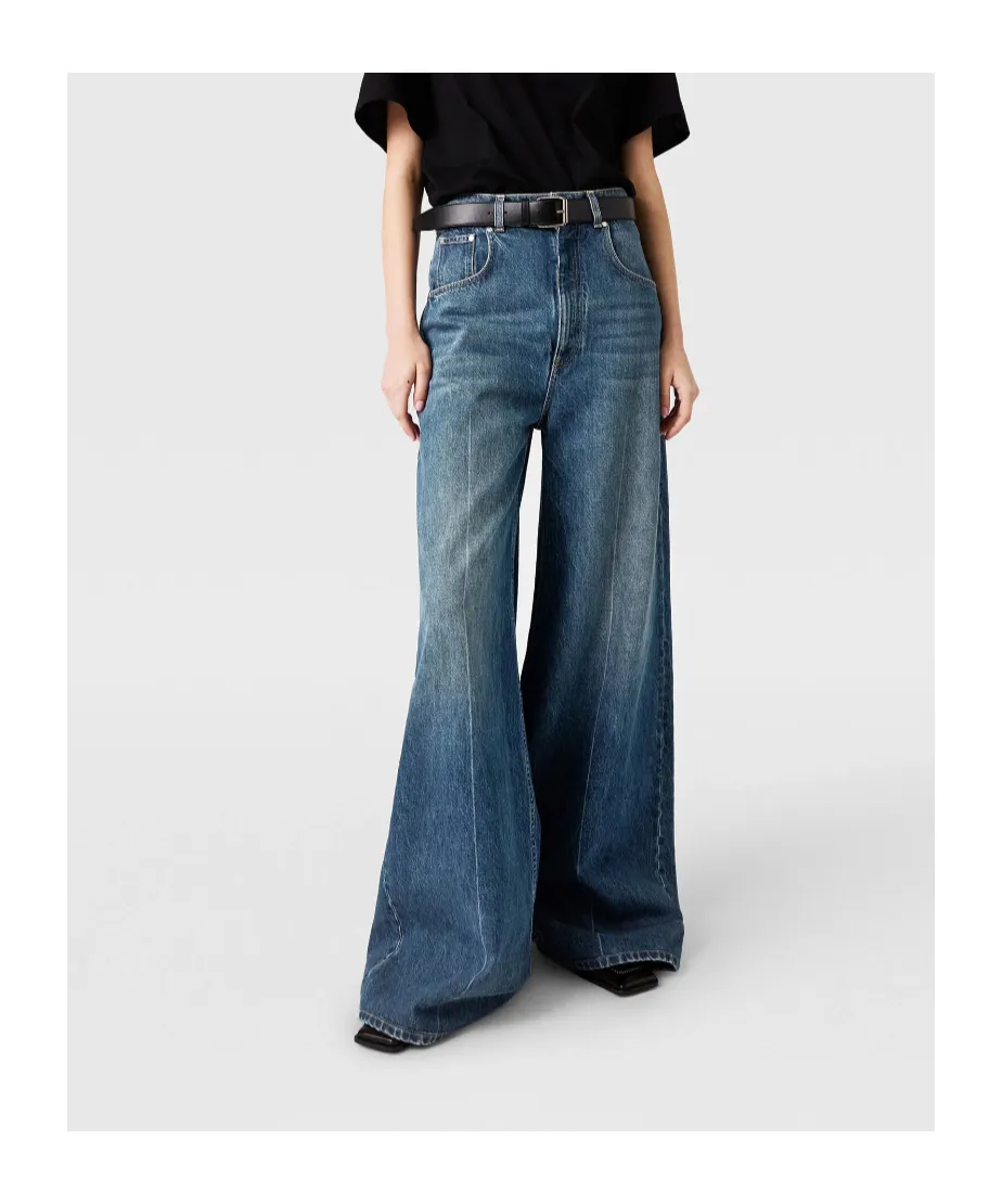 Stella Mccartney High-Rise Straight Leg Denim Jeans