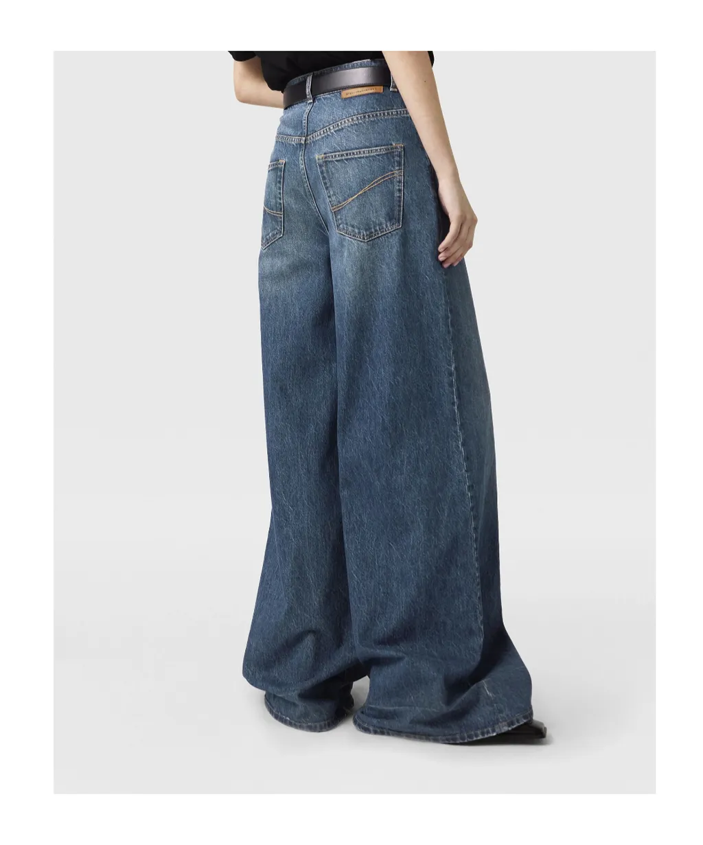 Stella Mccartney High-Rise Straight Leg Denim Jeans