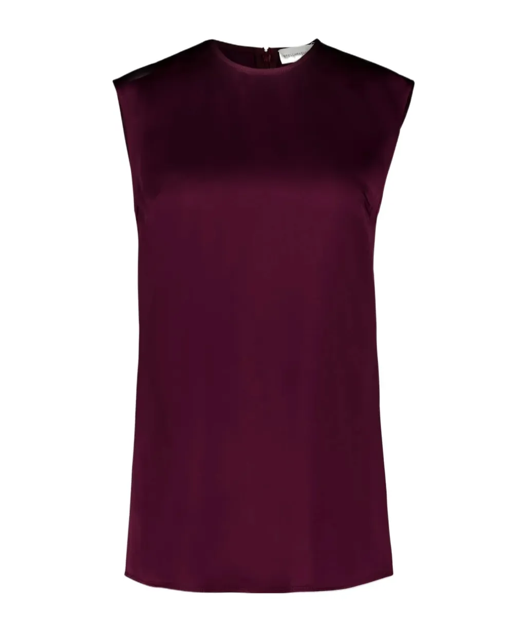 Stella Mccartney Sleeveless Satin Top