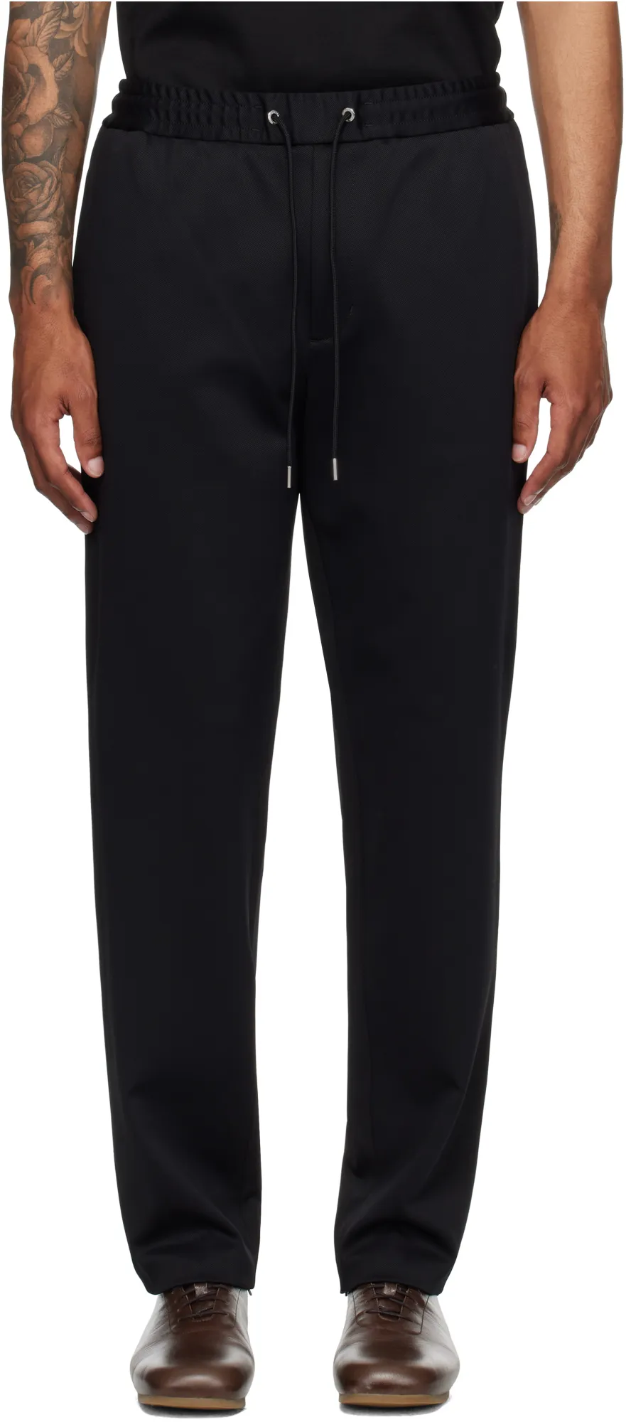 Moncler Logo Patch Tapered Trousers