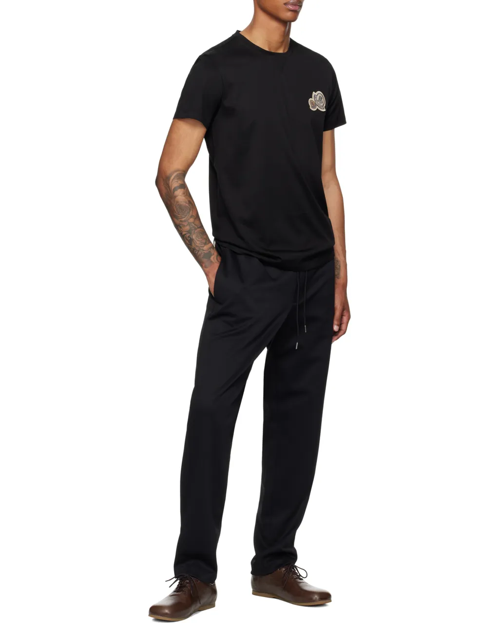 Moncler Logo Patch Tapered Trousers