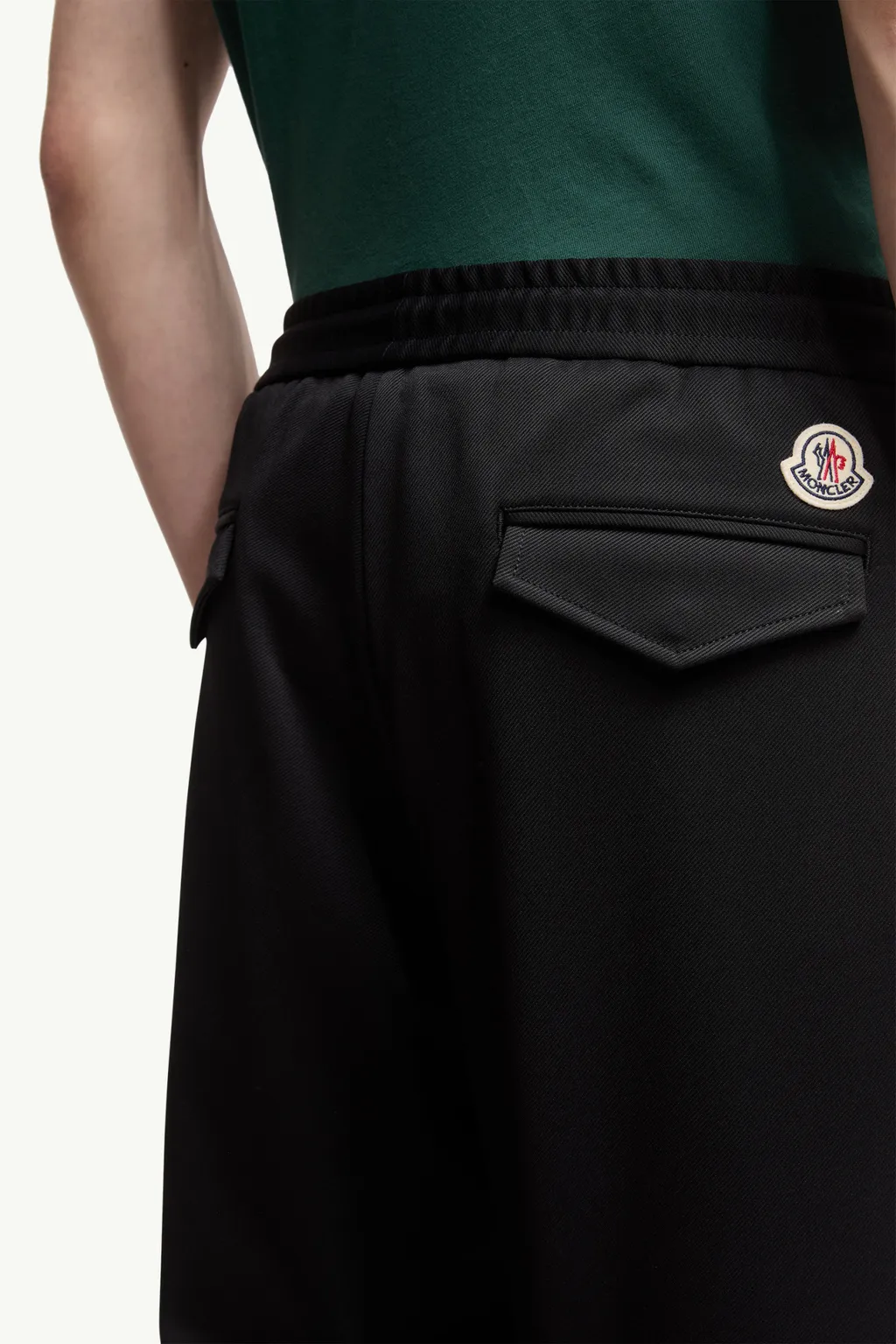 Moncler Logo Patch Tapered Trousers