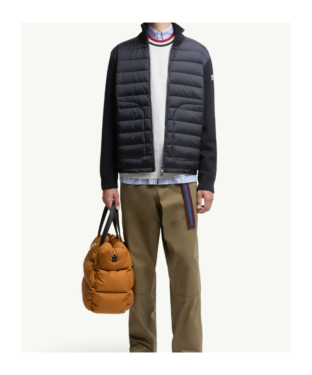 Padded Zip-Up Cardigan