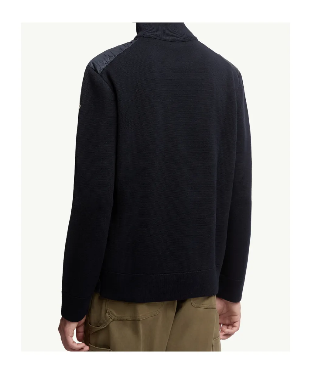 Padded Zip-Up Cardigan
