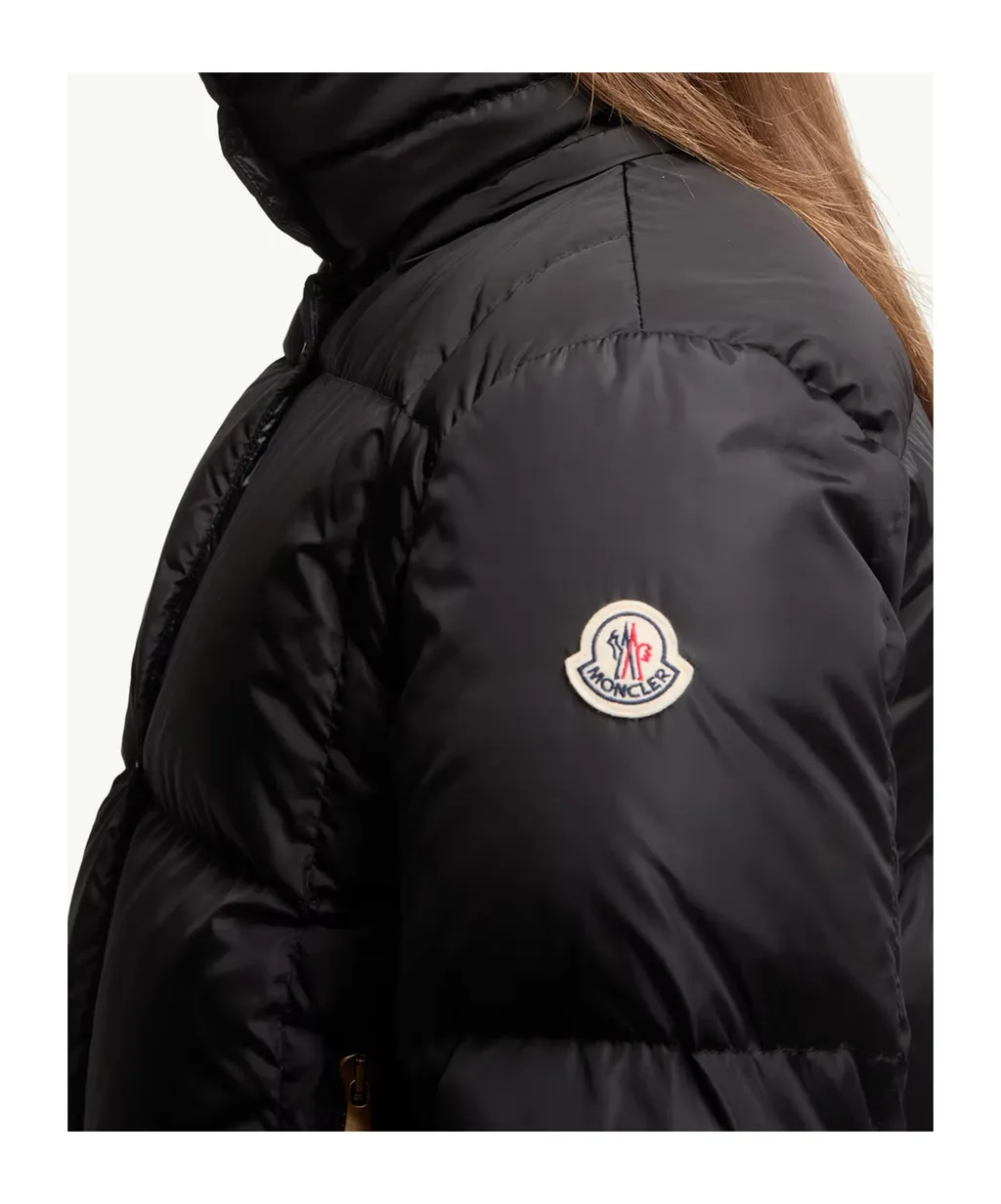 Castelnou Square-Quilted Hooded Short Down Jacket