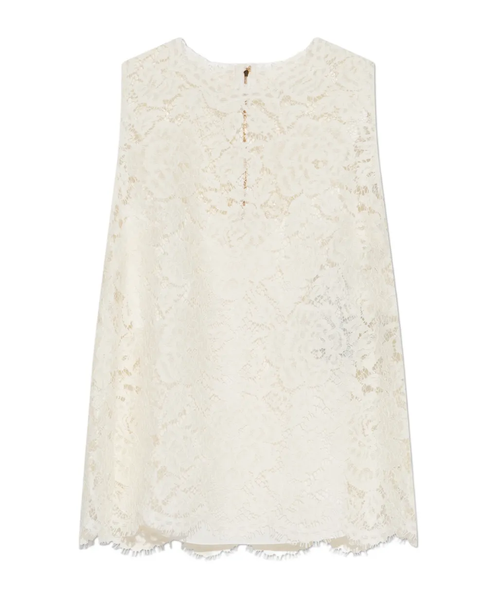 Lace-Detailing Top
