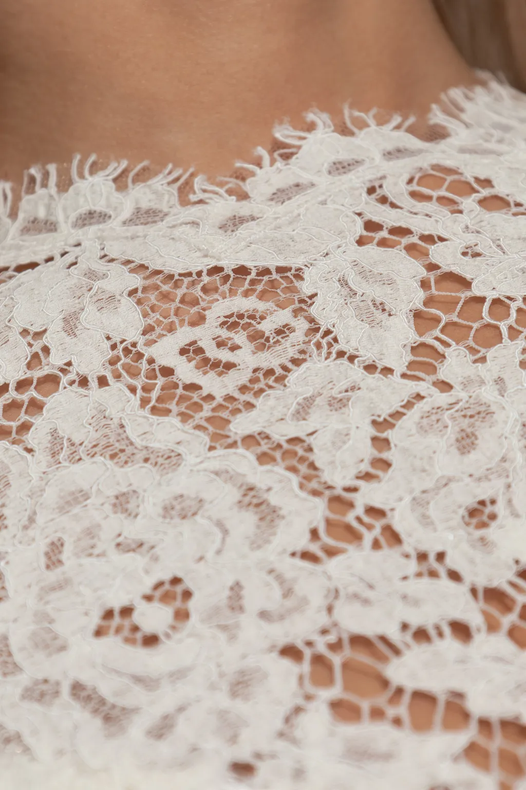 Lace-Detailing Top