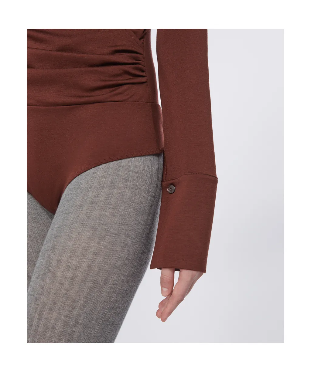 Wool Jersey Bodysuit
