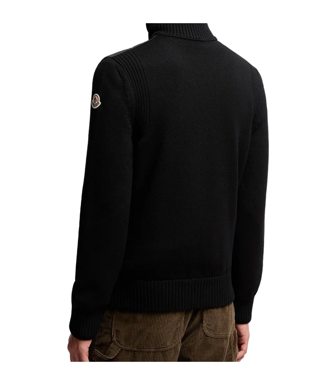 Moncler High Neck Zip-Up Padded Cardigan